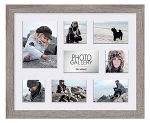 Cornice marrone per 8 foto, 51 x 41 cm Narvik - Styler