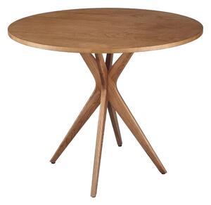 Tavolo da pranzo rotondo con piano effetto frassino ø 90 cm Jubi – Ragaba
