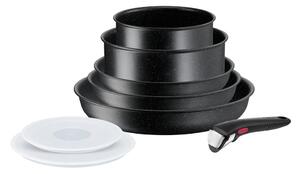 Set di pentole in alluminio 8 pezzi INGENIO Black stone L3998802 - Tefal