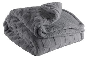 Coperta grigia in micropile 150x200 cm Rava – Tiseco Home Studio