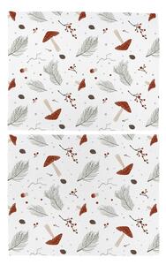 Tovagliette in set in tessuto 2 pz 35x47 cm Toadstools – Butter Kings