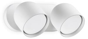 Ideal Lux Dodo AP2 lampada a muro a 2 luci orientabili - bianco