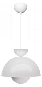 Lampadario bianco con paralume in metallo ø 25 cm Arta – Opviq lights