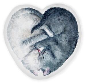 Cuscino per bambini Cat Heart - Folkifreckles