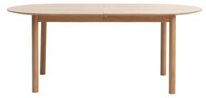 Tavolo da pranzo pieghevole con piano in rovere decorato in colore naturale 100x190 cm Gallina - Unique Furniture