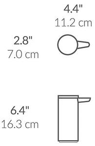 Dispenser di sapone in acciaio touchless in argento opaco da 266 ml - simplehuman