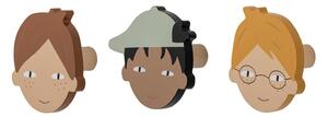 Ganci da parete in set da 3 Simson - Bloomingville Mini
