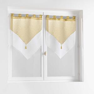 Tende gialle e bianche in set da 2 60x90 cm Duetto - douceur d'intérieur