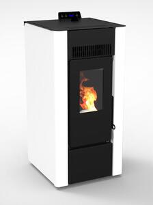 DecHome Stufa a Pellet Ventilata a Camera Stagna 6,9 kW Capacit Serbatoio 15 Kg Volume Riscaldabile 197 m3 colore Bianco - 53790 Efesto 6