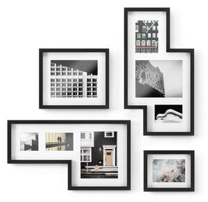 Cornici da parete in plastica nera in set da 4 69x38 cm Mingle - Umbra