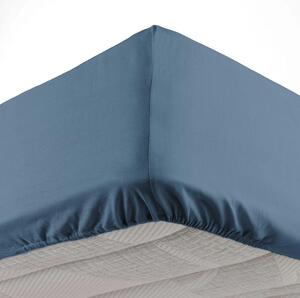 Lenzuolo blu in microfibra elasticizzata 140x190 cm Oscar - douceur d'intérieur