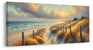 Quadro su tela – Costa nella luce calda