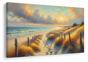 Quadro su tela – Sentiero tra le dune verso il mare