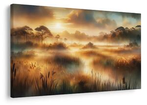 Quadro su tela – Paesaggio nebbioso