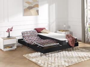 Letto elettr. relax sole sosp. Materasso molle insacch. Memory Motori OKIN 2 x 70 x 190 cm Nero - PHANES di YSMÉE