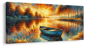 Quadro su tela – Bagliore solare sull'acqua