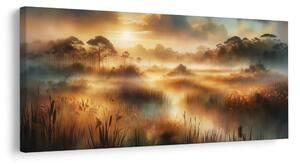 Quadro su tela – Nebbia tra le canne