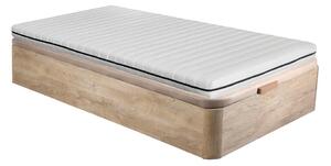 Set 90 x 190 cm Rete contenitore Naturale chiaro + Materasso schiuma sfoderabile sp. 10 cm - NASUS di DREAMEA