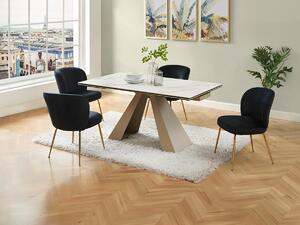 Tavolo Da Pranzo Industriale Allungabile - 120-160x80cm Per 4-6 Persone | Struttura Metallo E Piano Legno | Stile Vintage