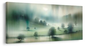 Quadro su tela – Nebbia sopra il prato