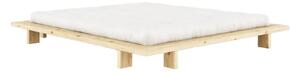 Letto matrimoniale in legno di pino con griglia color naturale 160x200 cm Japan - Karup Design
