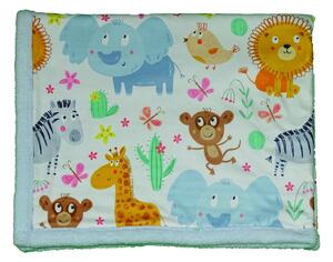 Coperta azzurra per neonati 80x100 cm - OYO kids