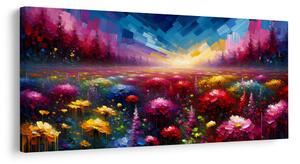 Quadro su tela – Prato fiorito