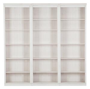 Libreria in legno di pino bianco 222x223 cm Anita - Støraa