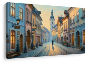 Quadro su tela – Passeggiata nel centro storico