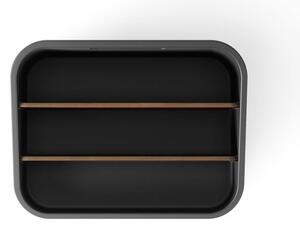 Organizer da bagno nero per cosmetici in plastica riciclata Bellwood - Umbra