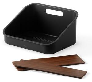 Organizer da bagno nero per cosmetici in plastica riciclata Bellwood - Umbra