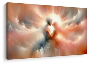 Quadro su tela – Bacio nella luce del cielo