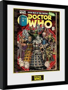 Quadro Doctor Who - Villains Comic, Poster Incorniciato