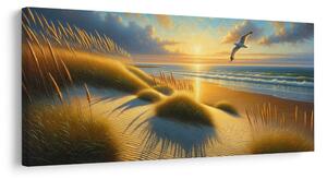 Quadro su tela – Luce dorata della costa