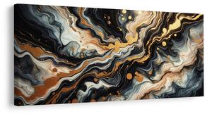 Quadro su tela – Astrazione dorata
