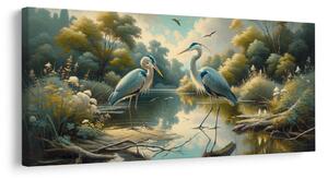 Quadro su tela – Aironi blu