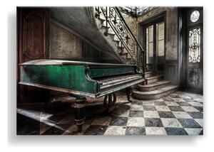 Immagine su tela, 85 x 113 cm Canvas Silver Uno Piano - Styler