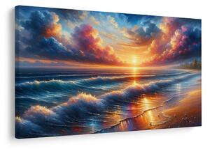 Quadro su tela – Tramonto sul mare