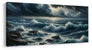 Quadro su tela – Onde in tempesta