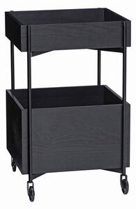 Carrello in legno di frassino su ruote 42x37 cm Fresh - Hübsch
