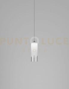 Lio sospensione 1p cristallo bianco nickel satinato 1 luce attacco g9
