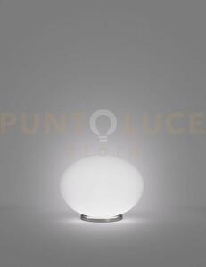 Lucciola lampada da tavolo p bianco satinato nickel satinato 1 luce