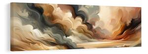Quadro su tela – Cielo dorato e paesaggio ventoso