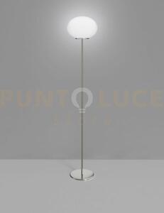 Lucciola lampada da terra p bianco satinato nickel satinato 1 luce 