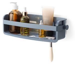 Mensola da bagno blu in plastica riciclata senza foratura Flex - Umbra