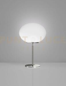 Lucciola lampada da tavolo 30p bianco satinato nickel satinato 1 lu