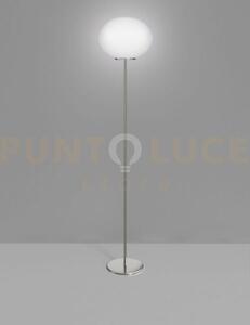 Lucciola lampada da terra m bianco satinato nickel satinato 1 luce 