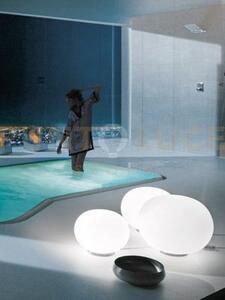 Lucciola lampada da tavolo 18 bianco satinato bianco lucido 1 luce 