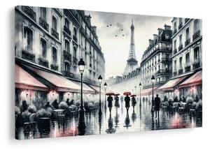 Quadro su tela – Passeggiata serale a Parigi