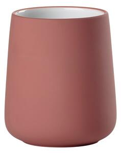Tazza di terracotta rossa per spazzolini da denti Nova - Zone
